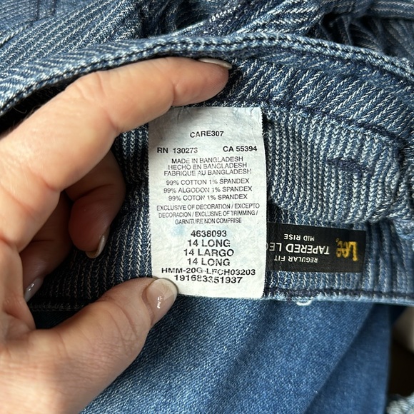 Vintage Lee Pin striped pants size 14L - Picture 2 of 7